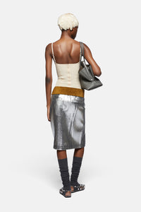 Midi skirt - SILVER