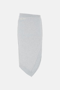 Midi skirt - Melange grey/beige