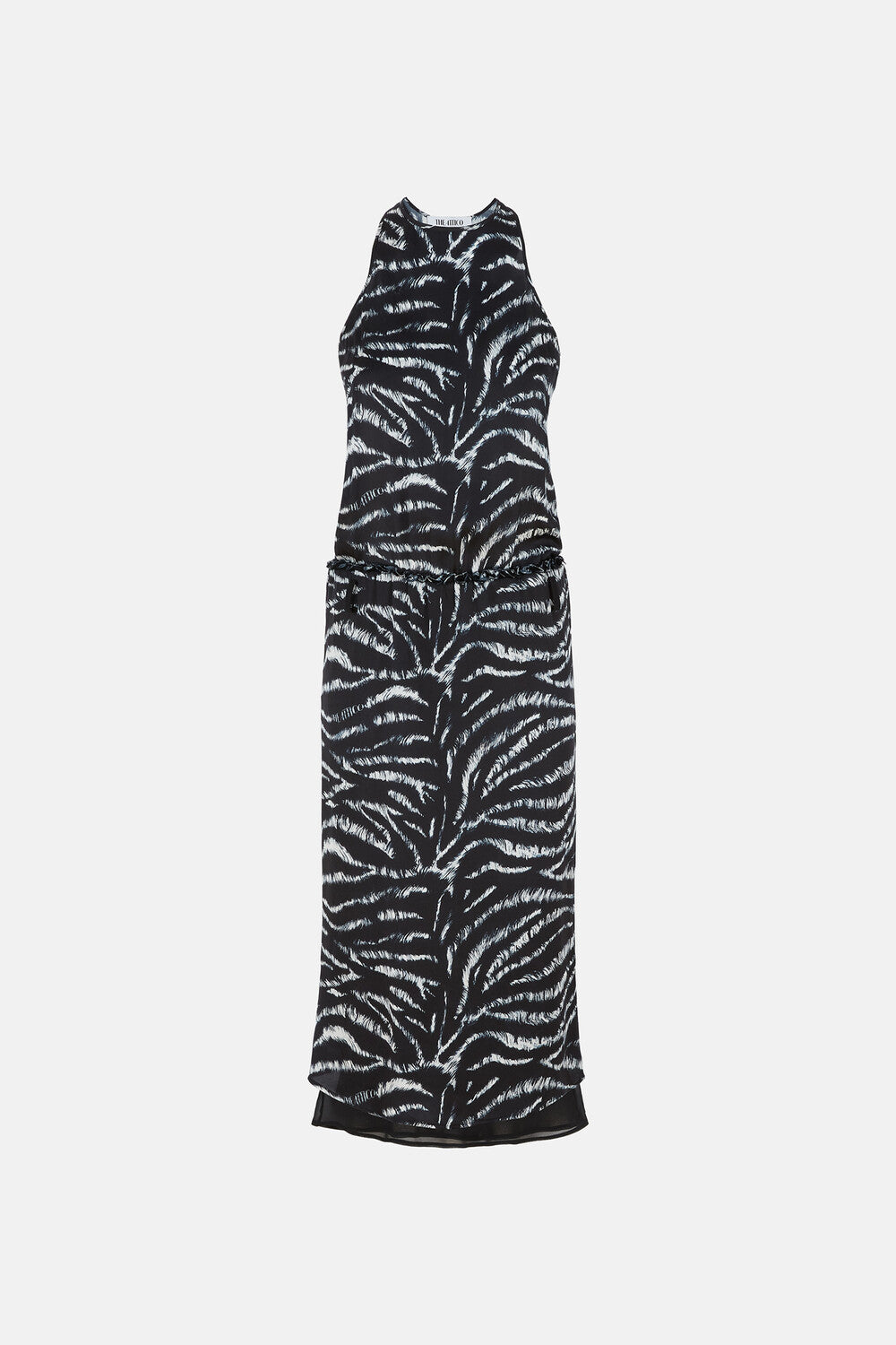 Midi dress - Black/white