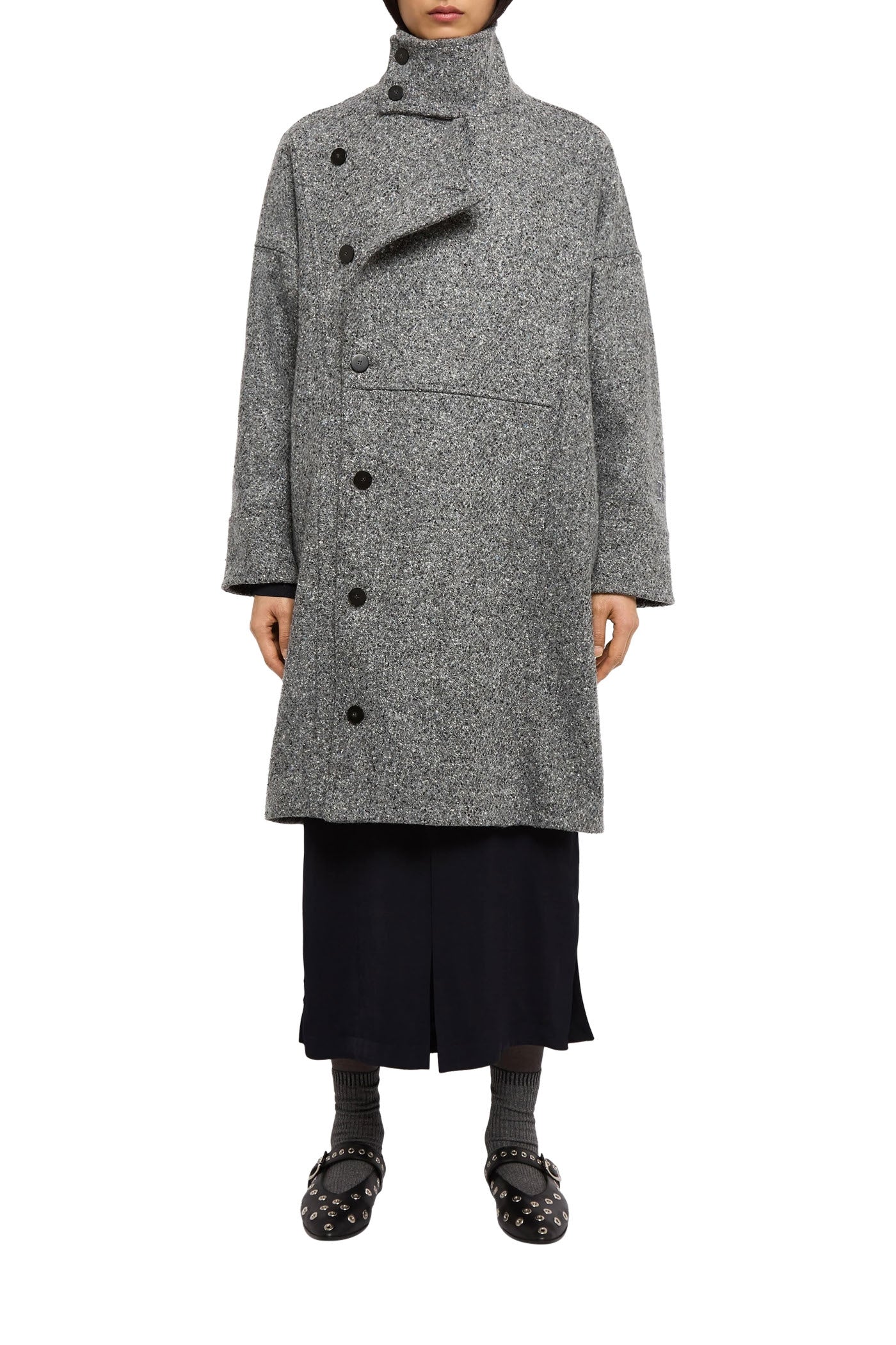 Rosy wool coat - Grey