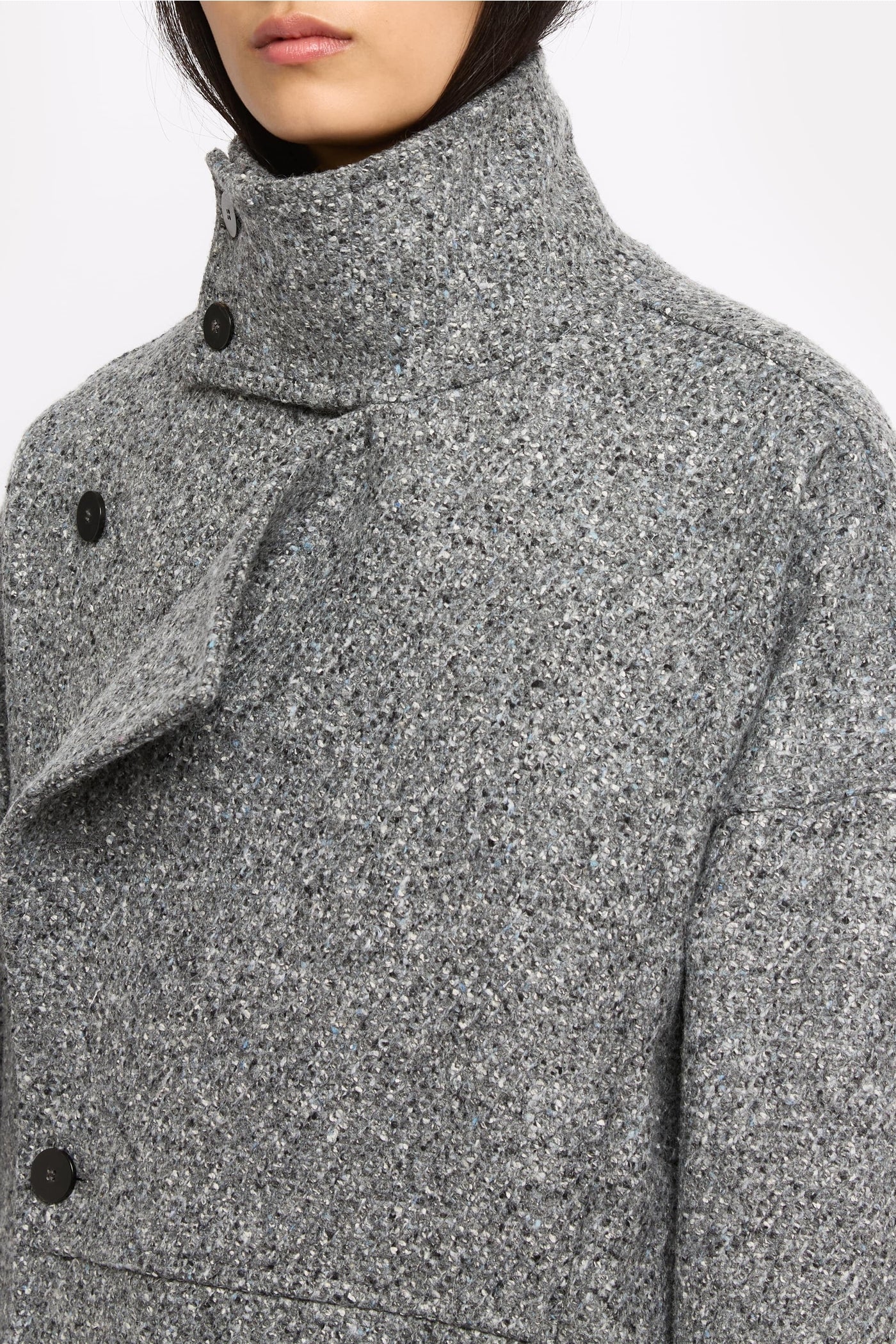 Rosy wool coat - Grey