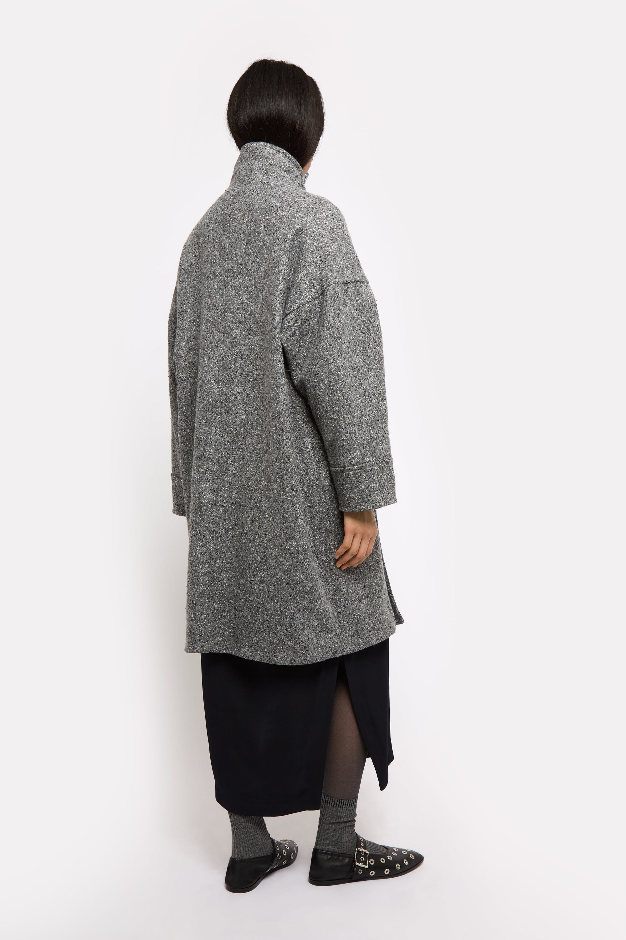 Rosy wool coat - Grey