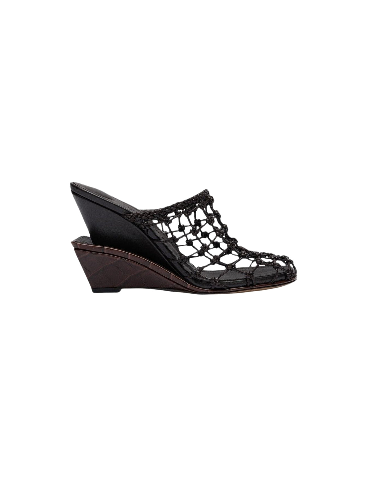 Mules compensées 110 en cuir - Dark Brown