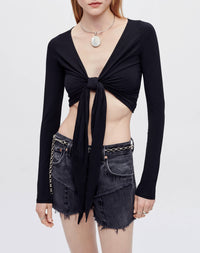 Tie top - Black