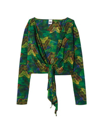 Tie-dye top - Green Butterfly