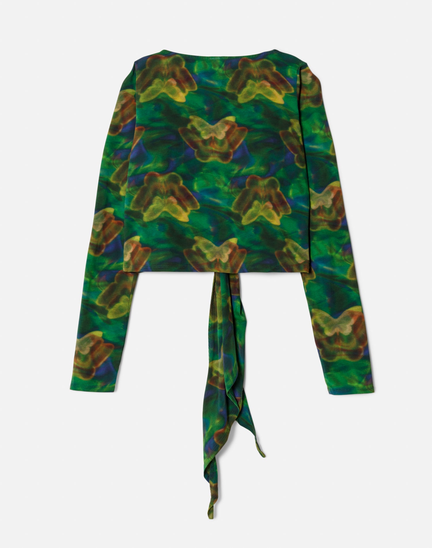 Tie-dye top - Green Butterfly