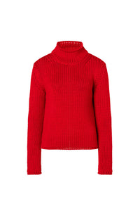 Marpessa wool turtleneck jumper - Red
