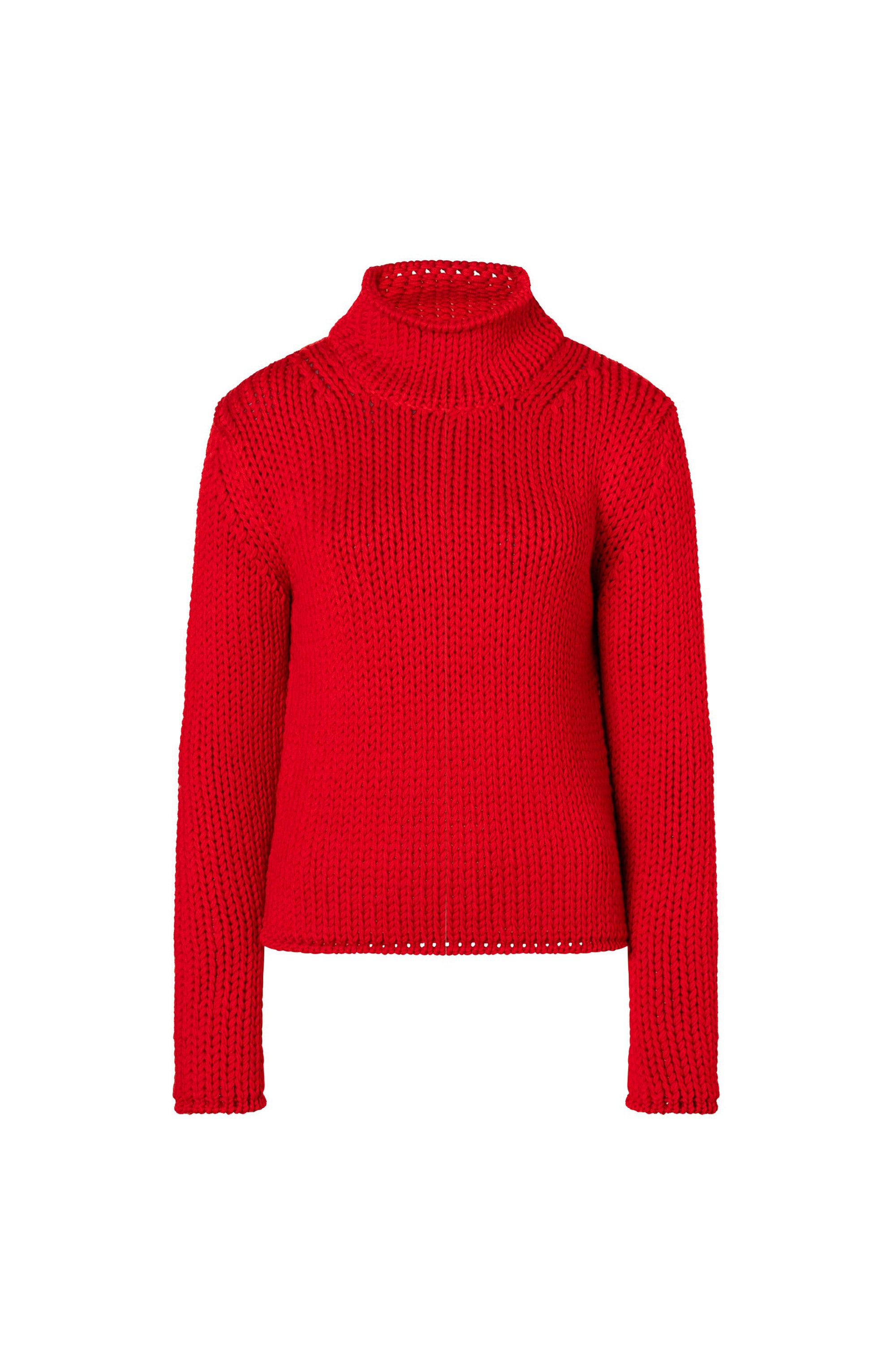 Marpessa wool turtleneck jumper - Red