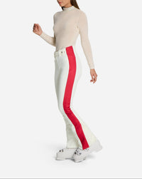 Pantalon de ski Mikaela - Blanc & Rouge
