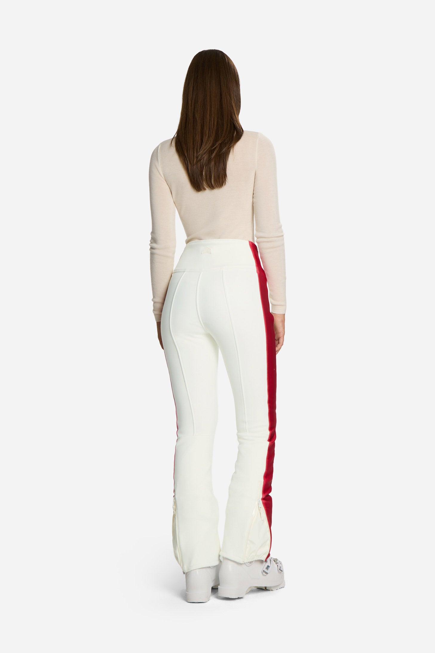 Pantalon de ski Mikaela - Blanc & Rouge