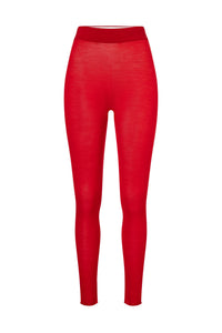 Legging Paula en laine - Rouge