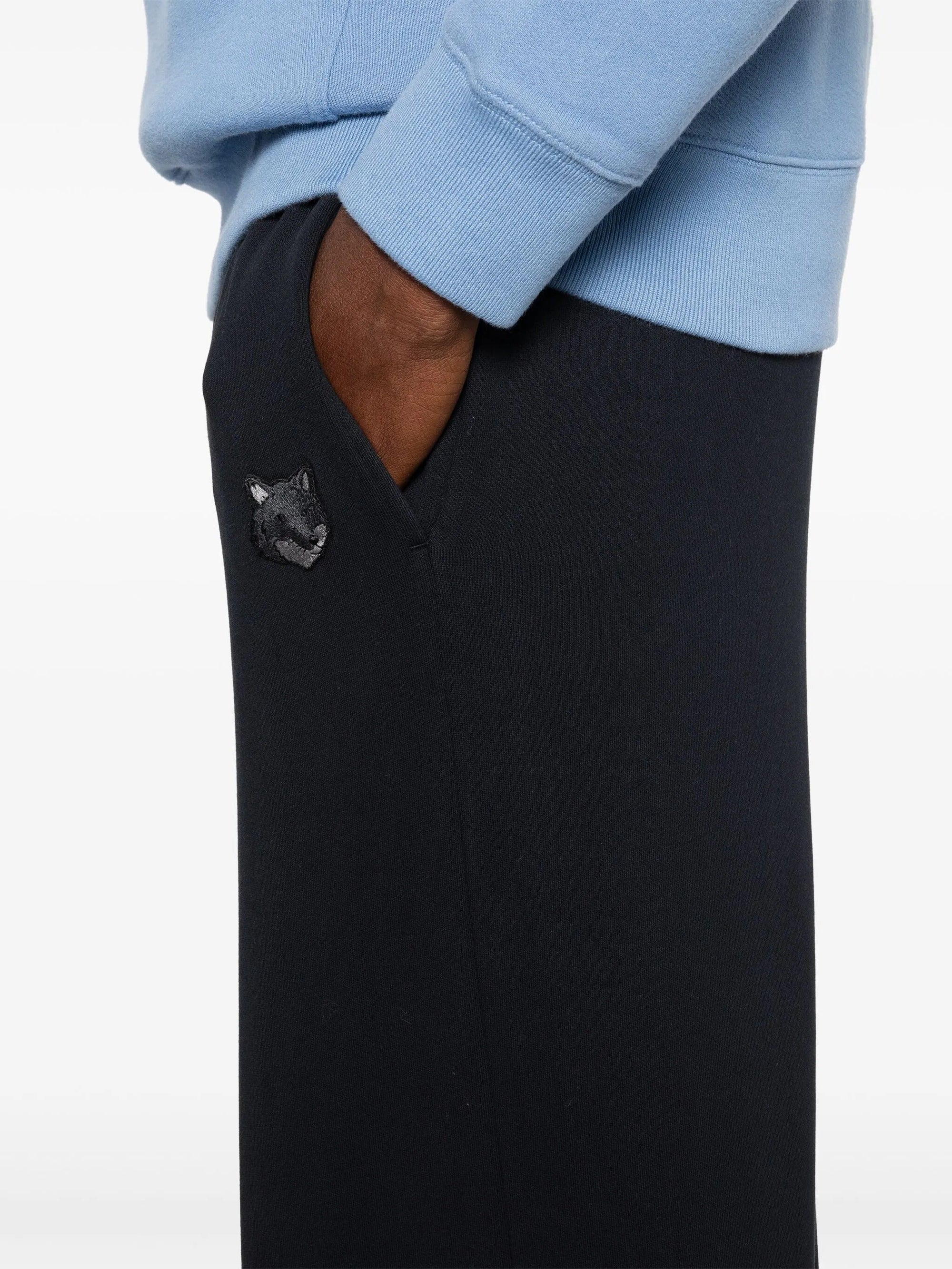 Pantalon de survêtement Bold Fox Head avec écusson - Black