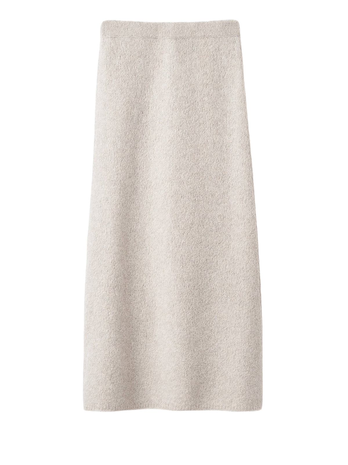 Curly cashmere skirt - Beige