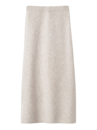 Curly cashmere skirt - Beige