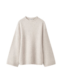 Curly cashmere top - Beige
