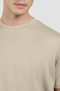 Round-neck T-shirt - Beige
