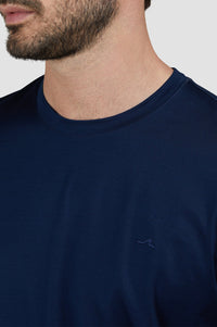 Long-sleeved T-shirt - Blue chequered