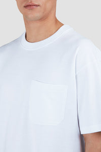 Double-striped T-shirt - White & blue
