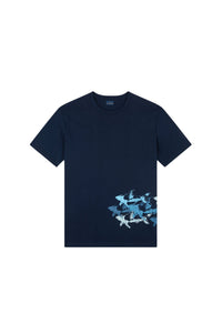 T-shirt imprimé à manches courtes - Blu Dama
