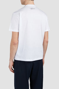 Riviera printed short-sleeved T-shirt - White