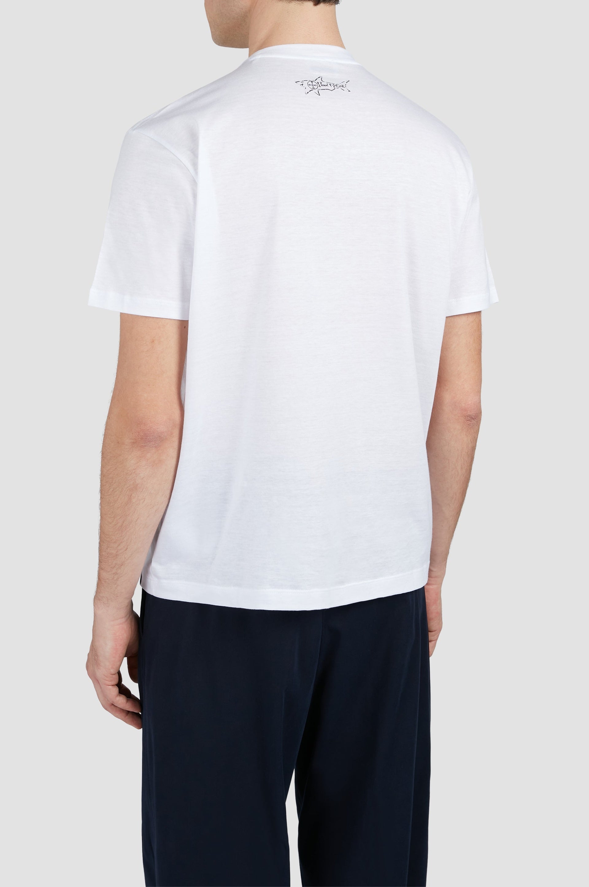 Riviera printed short-sleeved T-shirt - White