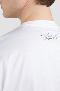Riviera printed short-sleeved T-shirt - White