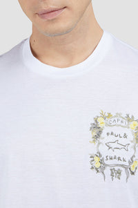 T-shirt à manches courtes imprimé - Blanc