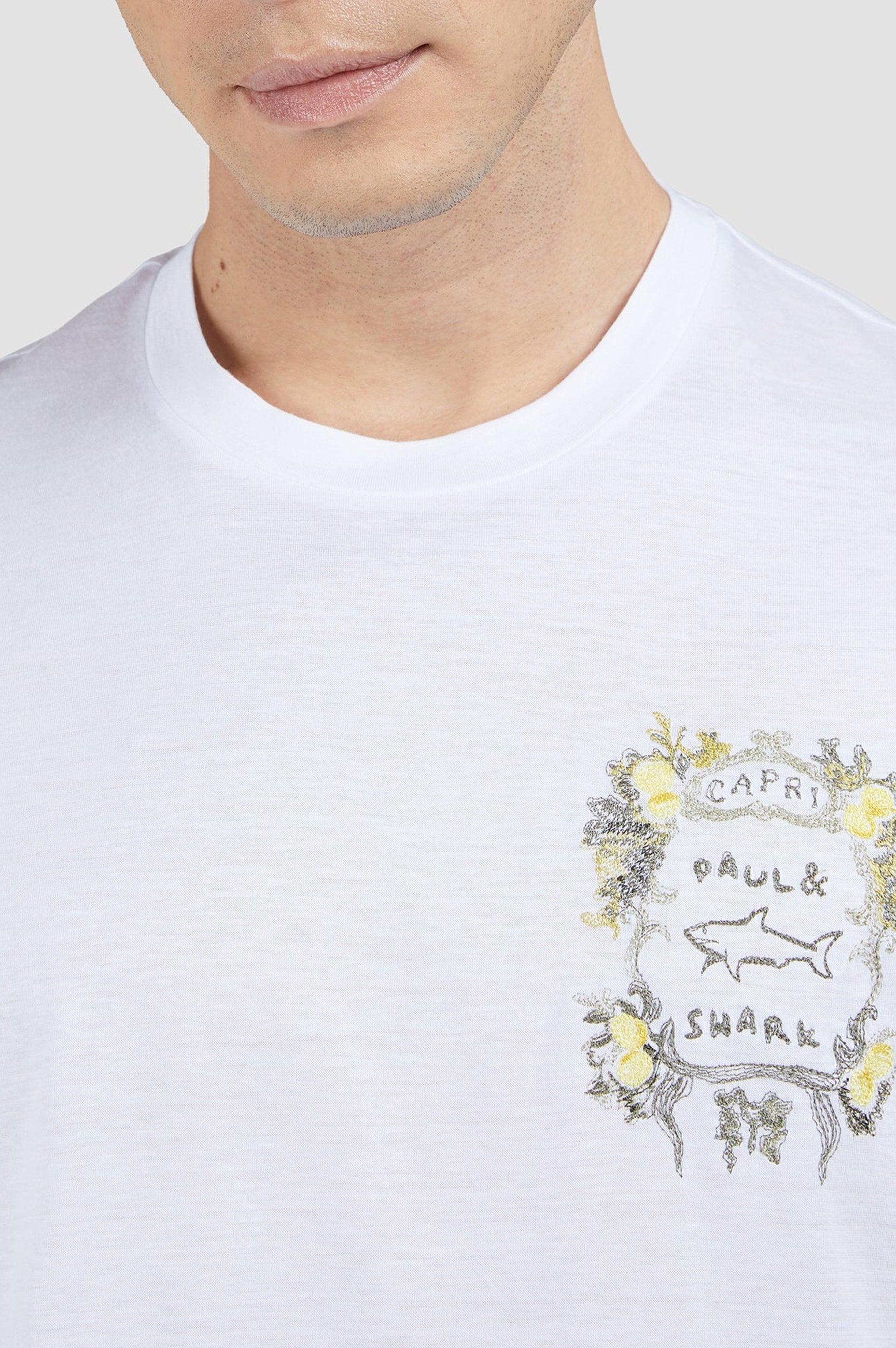 T-shirt à manches courtes imprimé - Blanc