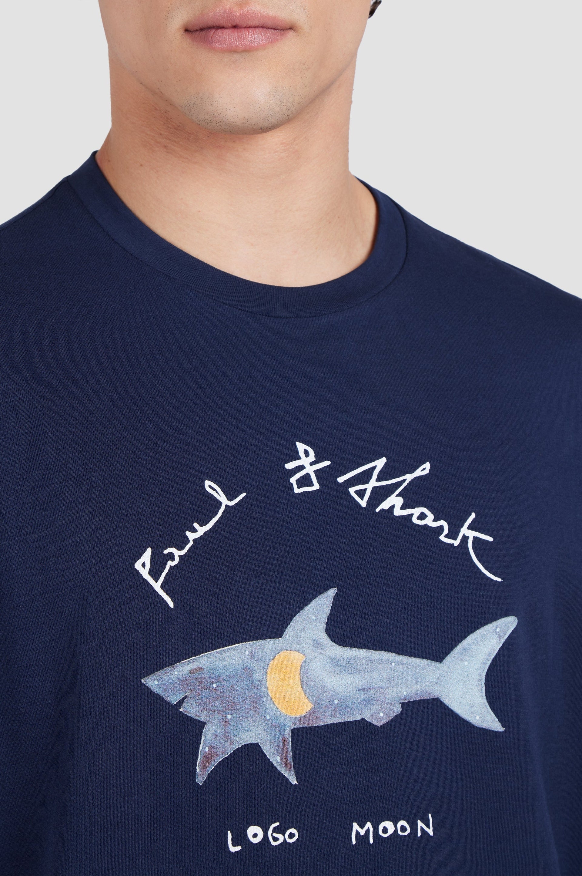 T-shirt à imprimé - Bleu damier