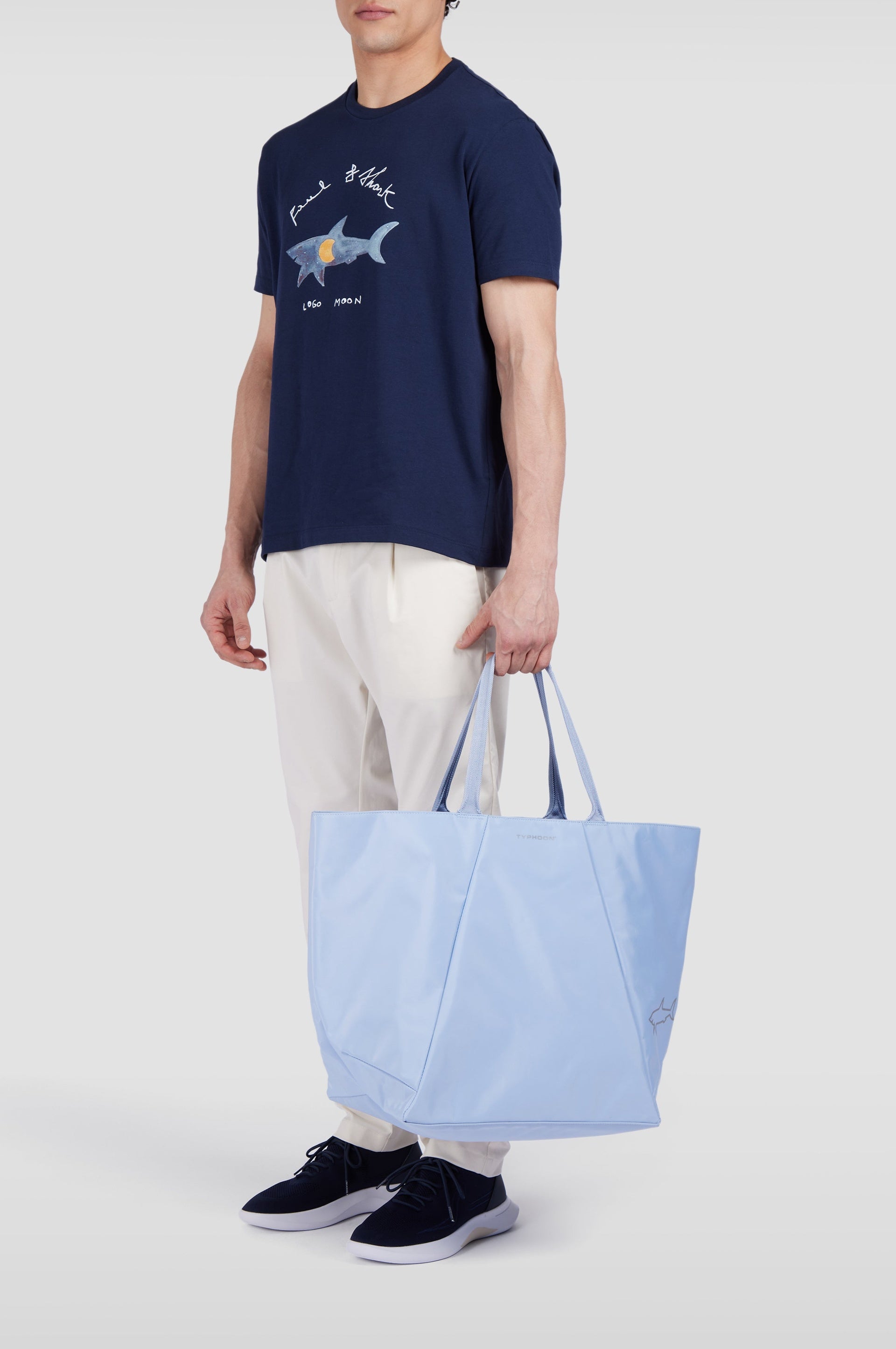 T-shirt à imprimé - Bleu damier