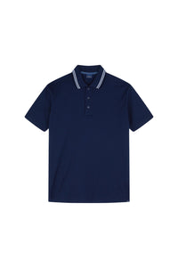 Polo boutonné à détails contrastés - Blu Dama
