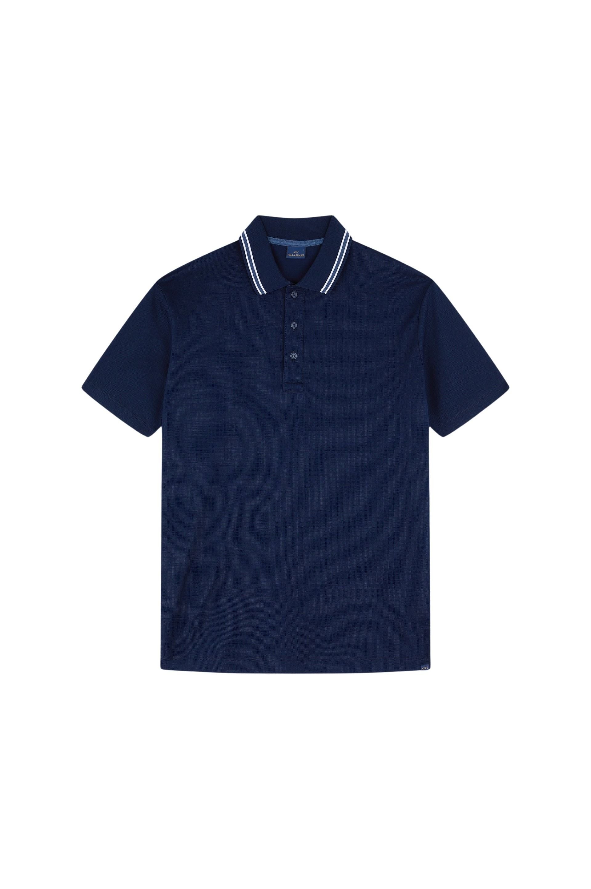 Polo boutonné à détails contrastés - Blu Dama