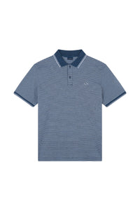 Polo boutonné et rayé - Blu & Bianco