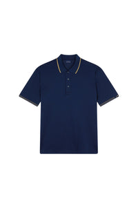 Polo à liséré coloré - Blu & Oro