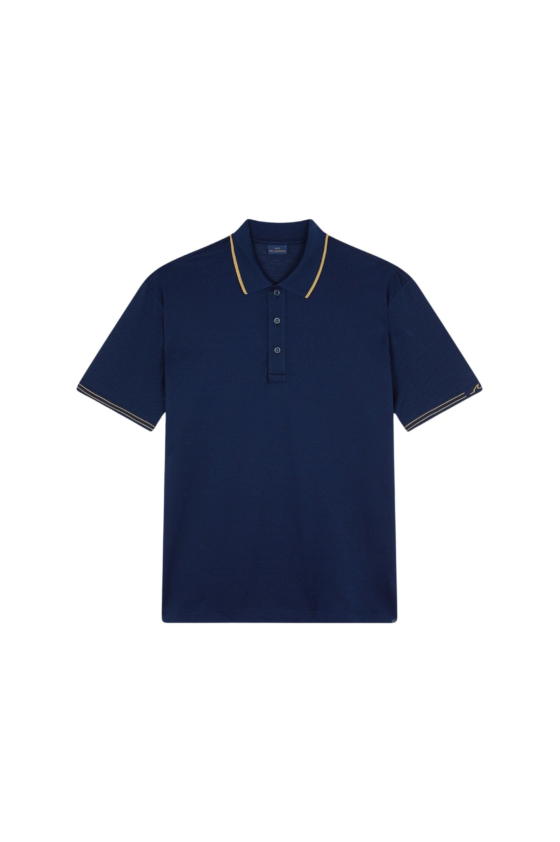 Polo à liséré coloré - Blu & Oro