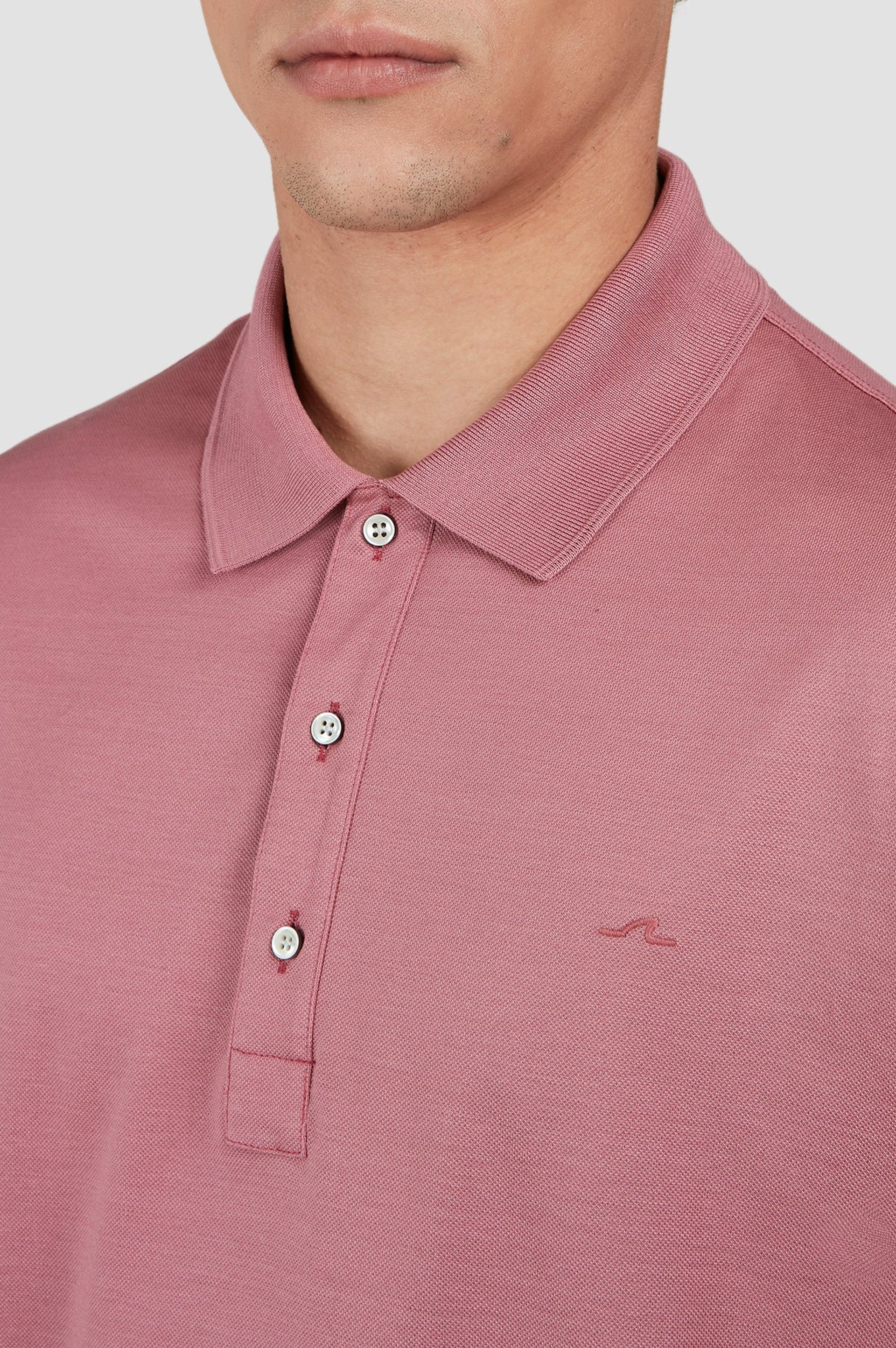 Polo boutonné - Terre rouge