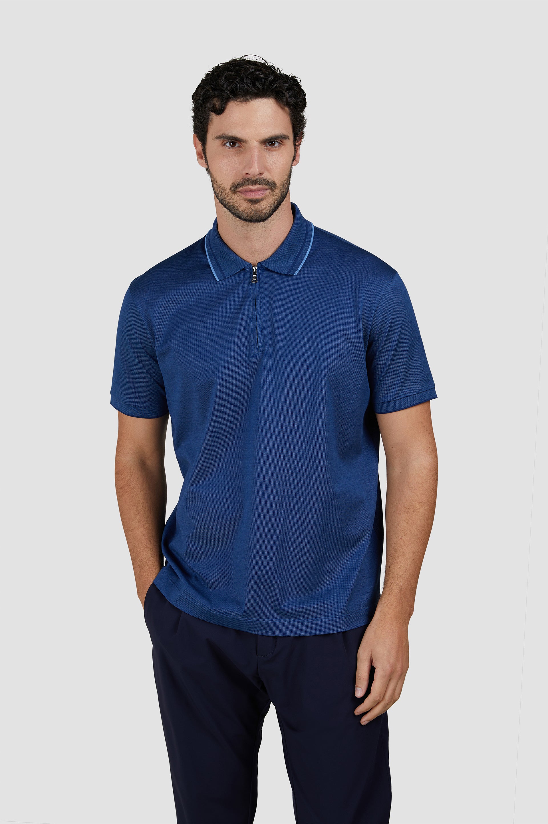 POLZIP-Polo con zip
