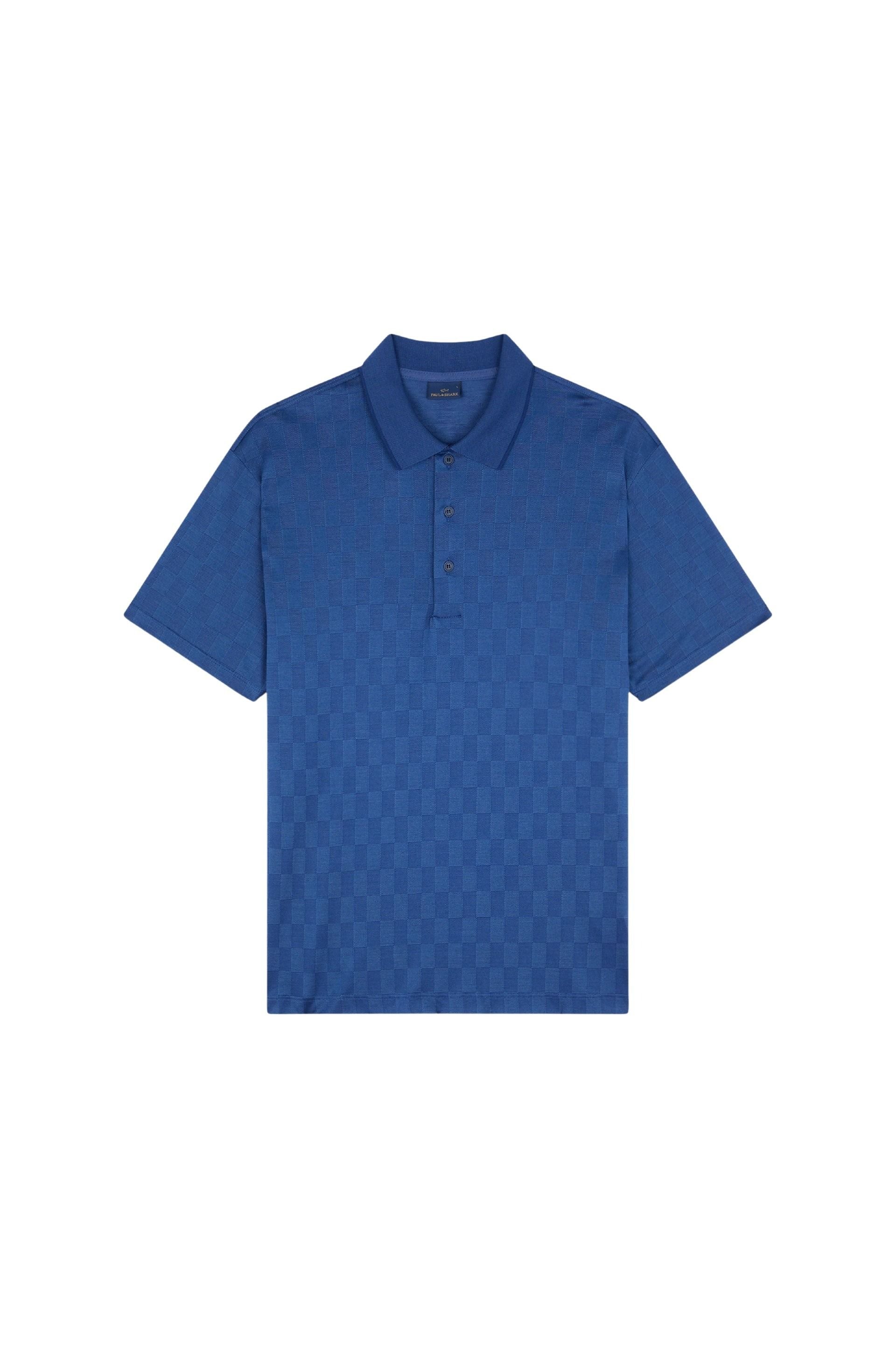 Polo boutonné à motifs - Avio & Blu