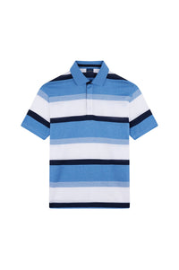 Polo à rayures - Bianco & Blu & Fiordaliso & Azzurro