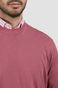 Round-neck jumper - Red Earth