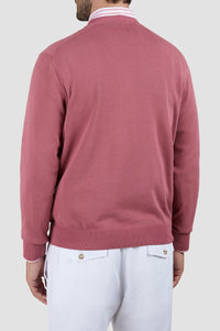 Round-neck jumper - Red Earth