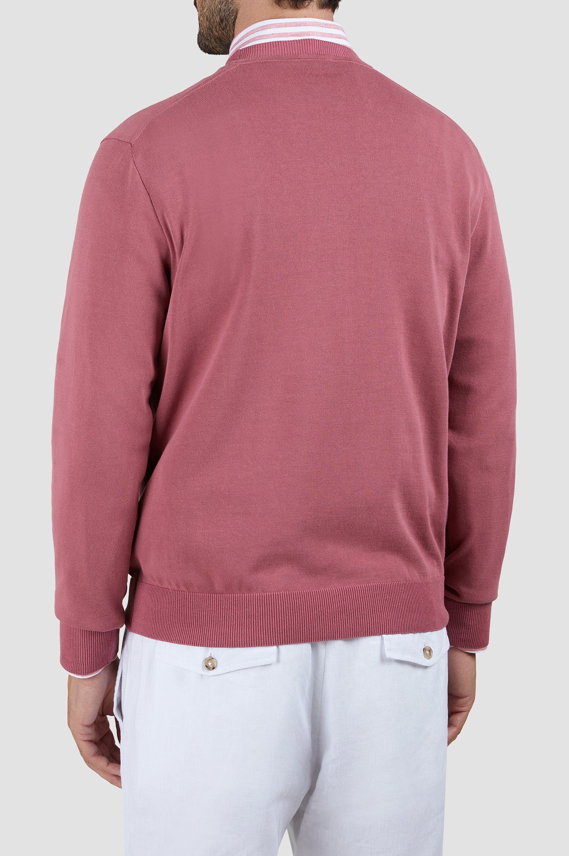 Round-neck jumper - Red Earth