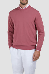 Round-neck jumper - Red Earth