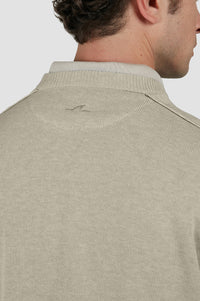 Pull à col rond - Beige