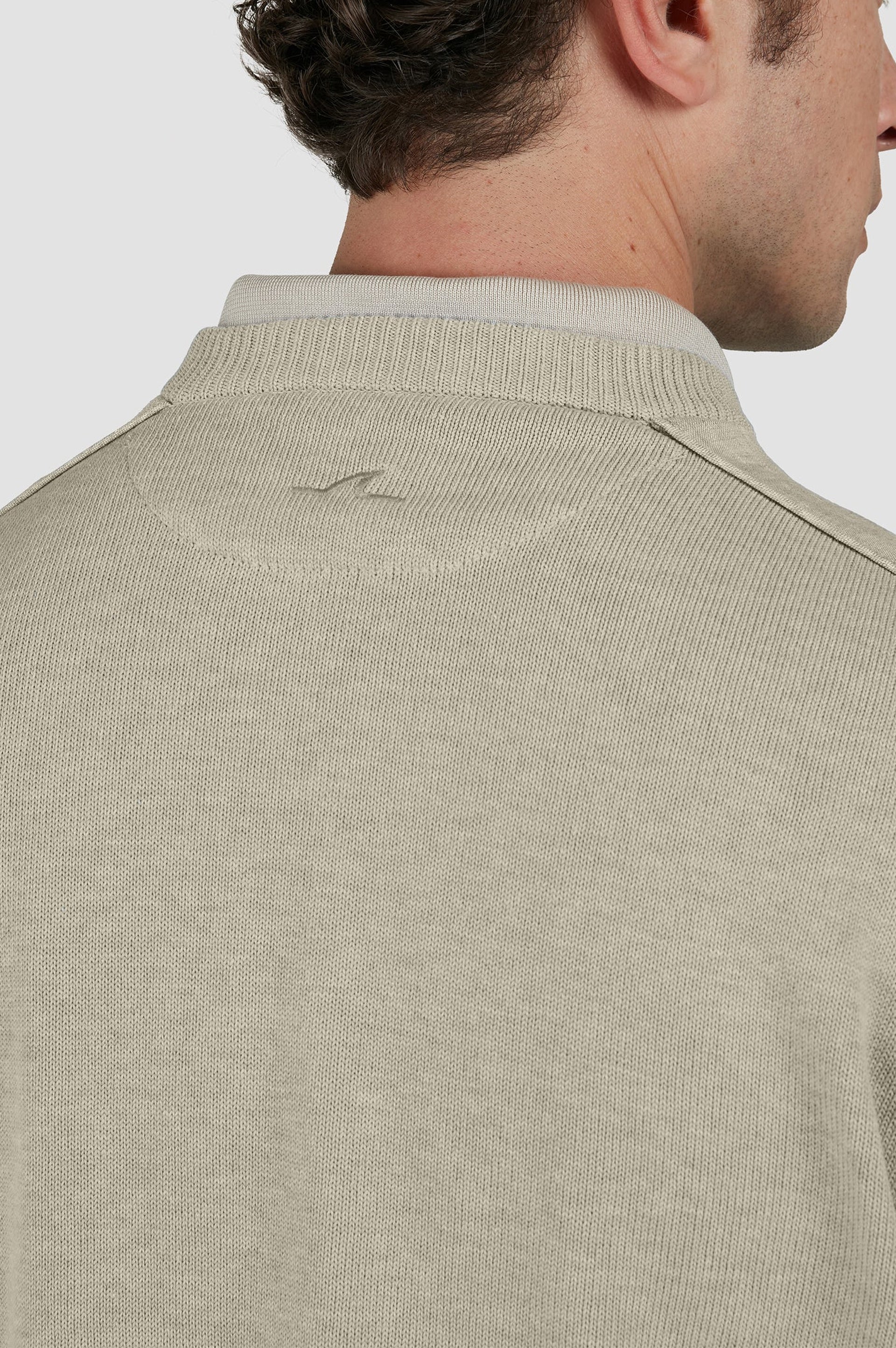Pull à col rond - Beige