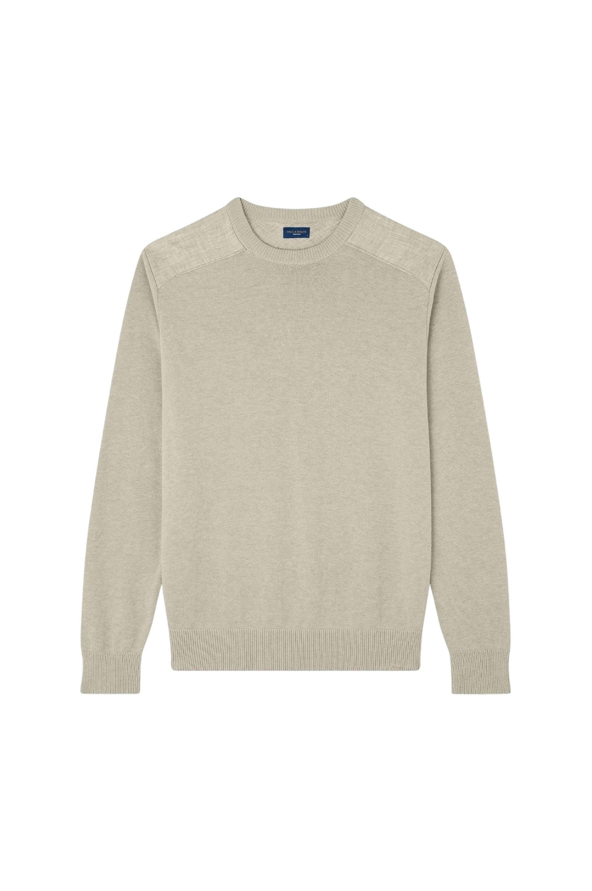 Pull à col rond - Beige