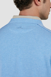 Pull à col rond - Bleu clair