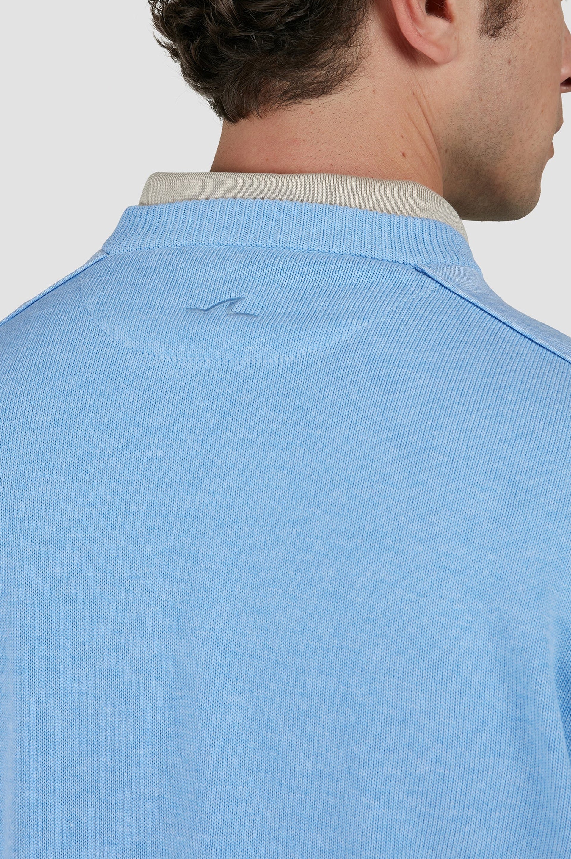 Pull à col rond - Bleu clair