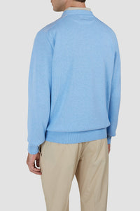 Pull à col rond - Bleu clair