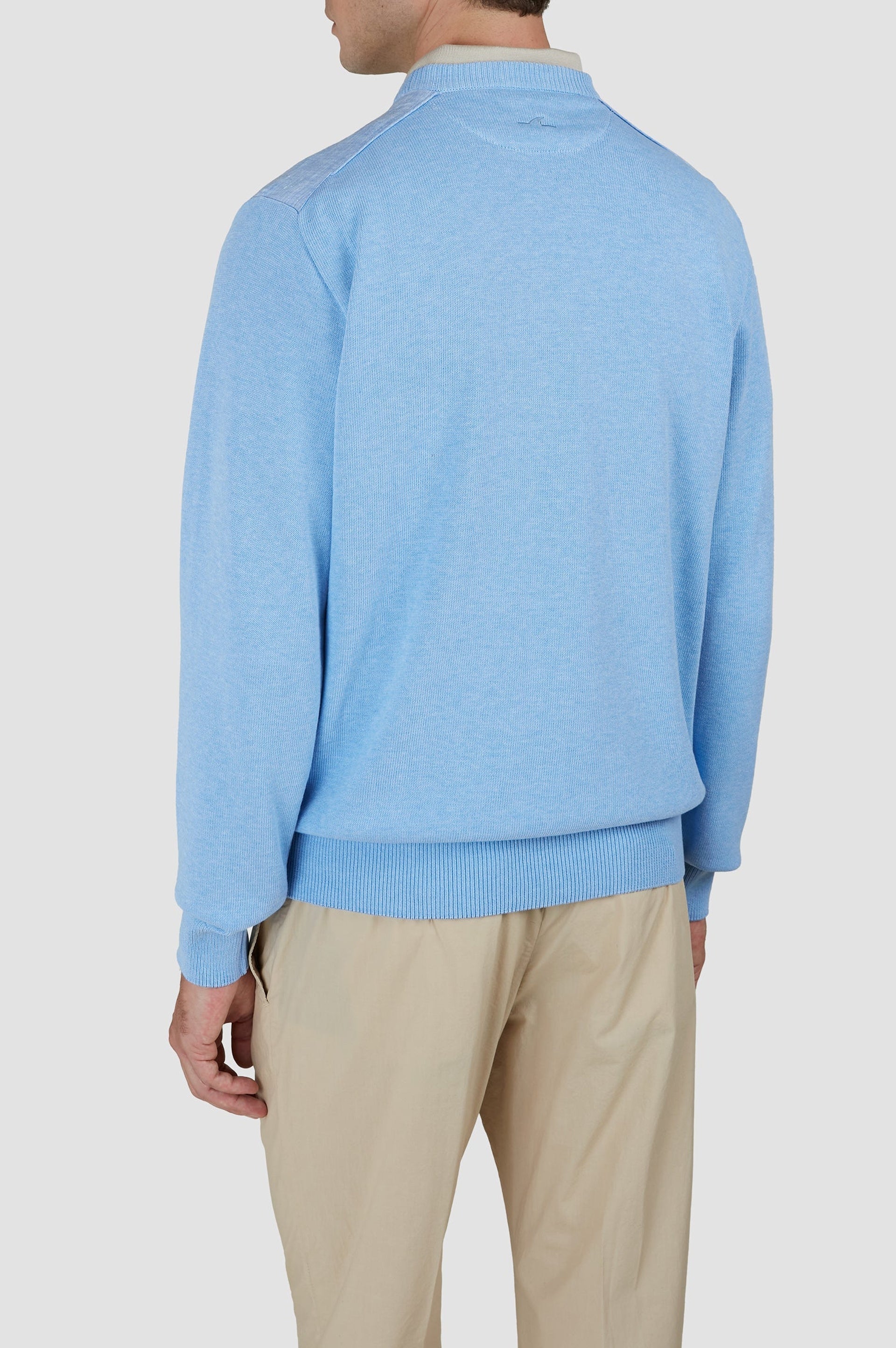Pull à col rond - Bleu clair